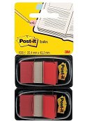 Index POST-IT dubbelpack 2x50 flik, röd