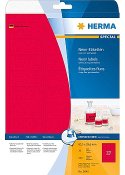 Etikett HERMA Neon röd 63,5x29,6mm (540)