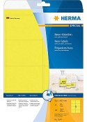 Etikett HERMA Neon gul 99,1x67,7mm (160)