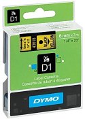 Tape DYMO D1 6mm Svart på Gul