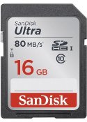 SanDisk Minneskort SDHC 16GB Class10