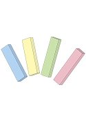 Notes Stick'n Notes 50x12mm 4 pastell