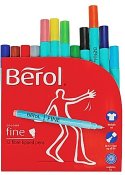 Fiberpenna BEROL Colourfine 12 färger