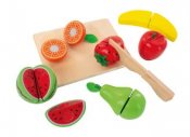 Frukt och grönsaker i trä 8 delar