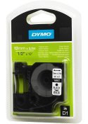 Tape DYMO D1 12mm Nylon svart på vit
