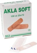 Plåster Akla Soft NW 20x72mm 100/FP