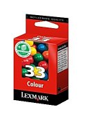 Bläckpatron LEXMARK 18CX033E färg