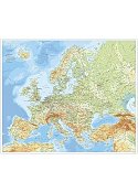 Karta Europa rullad i tub 98x82cm