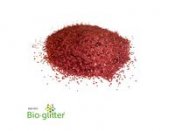 Bioglitter mellangrovt 40g/påse röd