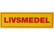 Varningsetikett LIVSMEDEL 500/rl