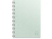 Kalender Study Textile grön A5 25/26