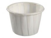 Plissébägare Ø4,4cm 30ml vit 250/fp