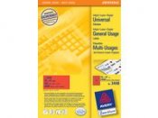 Etikett AVERY 70X37MM RED 2400/FP