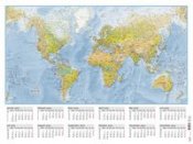 Burde Väggblad med Världskarta - 5087