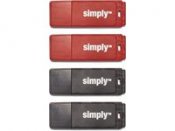 Simply USB-minne Simply USB 2.0 8GB (fp om 4 st)