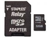 Minneskort STAPLES MicroSDHC/XC 32GB