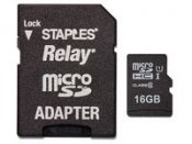 Minneskort STAPLES MicroSDHC/XC 16GB