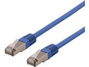 Kabel DELTACO Nätverk STP Cat6a 2m Blå