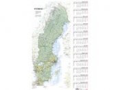 Väggblad med Sverigekarta - 5085