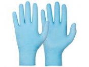 Handske nitril puderfri blå L 100/FP