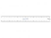 Linjal med 2 mått 30cm glasklar
