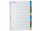 Plastregister LYRECO otryckta A4 10-flik
