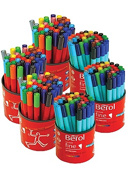 Fiberpenna BEROL Storpack (252)