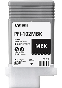 Bläckpatron CANON PFI-102MBK mattsvart