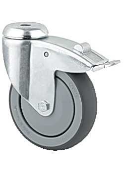 Hjul med broms 125mm