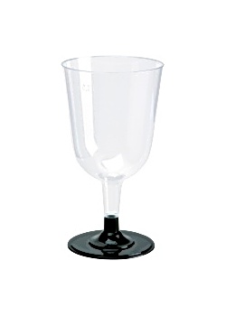 Plastglas vin lös fot 24cl (12)