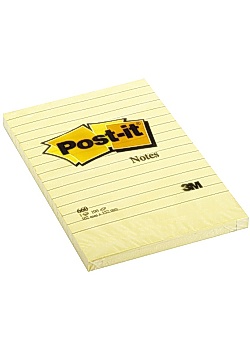 Notes POST-IT Linjerat 102mm x 152mm