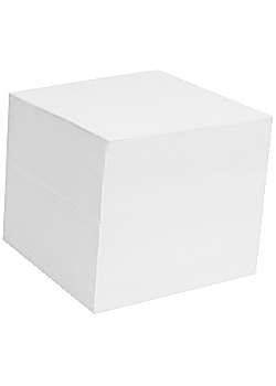 Blockkub refill vitt papper 90x90 800bl
