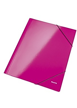 Gummibandsmapp LEITZ WOW A4 cerise