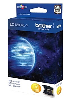 Bläckpatron BROTHER LC1280XLY gul