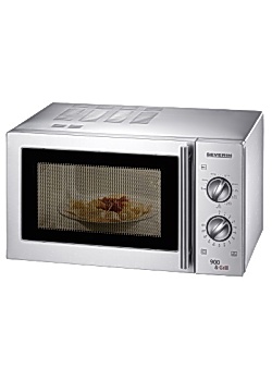 Mikrovågsugn med grill rostfri 23L