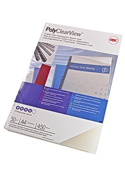 Plastomslag A4 PolyClear 300mic (100)
