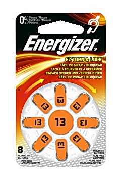 Batteri ENERGIZER hörsel 13 orange (8)
