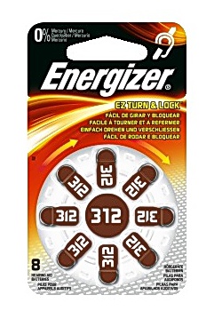 Batteri ENERGIZER hörsel 312 brun (8)