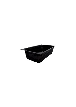 Duniform 1-fack 1/4 GN PP svart (150)