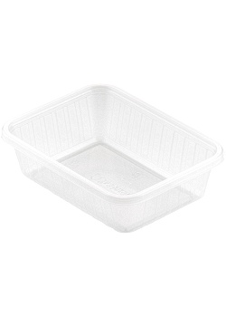 Plastform rektangulär 350ml (50)