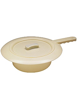 Bäcken med lock i plast