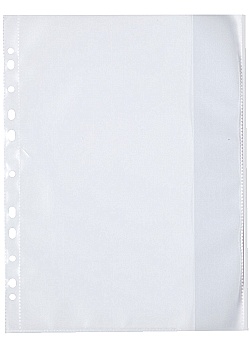 Plastficka Mapp A4 0,12mm vit (100)