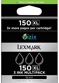 Bläckpatron LEXMARK 14N1619E Svart