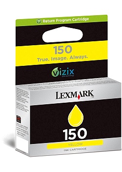 Bläckpatron LEXMARK 14N1610E gul