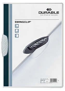 Klämmapp DURABLE Swingclip 2260 A4 vit