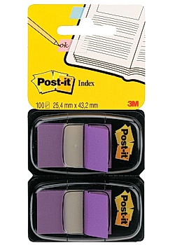 Index POST-IT dubbelpack 2x50 flik, lila