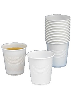 Plastbägare 21cl vit (100)