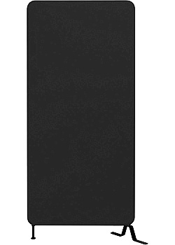 Golvskärm Softline 150x80cm svart