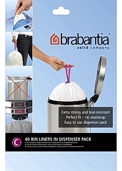 Avfallspåsar C, dispenser 10/12L (40)