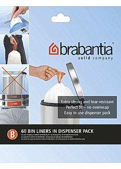 Avfallspåsar B, dispenser 5L (60)
